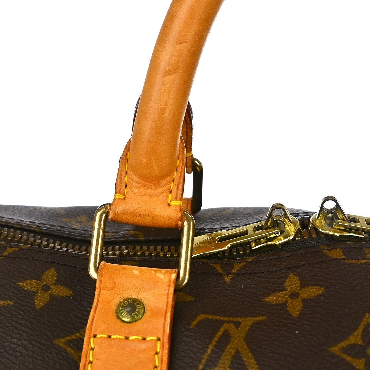 Louis Vuitton Keepall Bag Monogram Canvas Brown Canvas Travel Bag Bag (Pre-Owned)