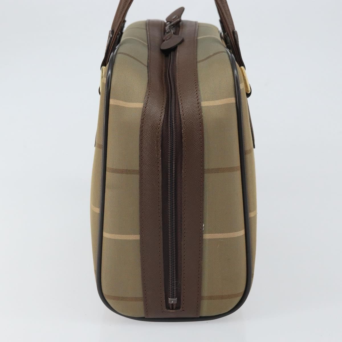 Burberry Nova Check Handbag Nova Check Canvas Brown Canvas Handbag (Pre-Owned)