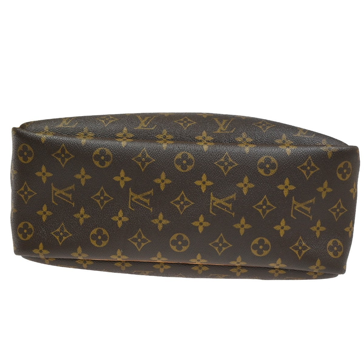 Louis Vuitton Deauville Handbag Monogram Canvas Brown Canvas Handbag (Pre-Owned)