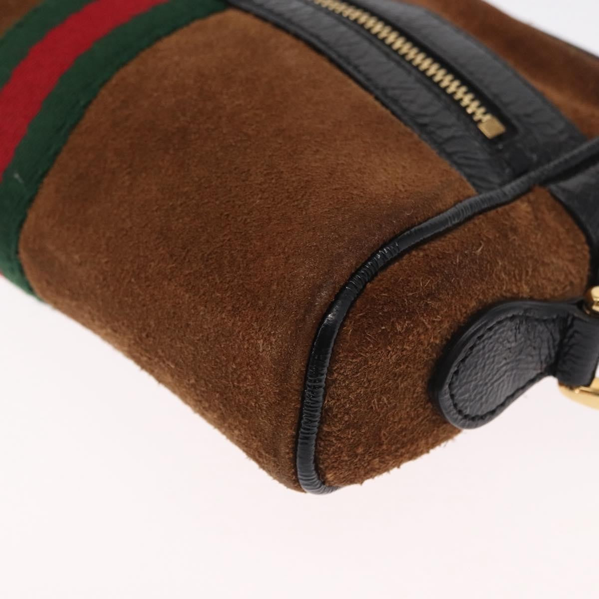 Gucci Ophidia Shoulder Bag Suede Brown Suede Shoulder Bag Bag (Pre-Owned)