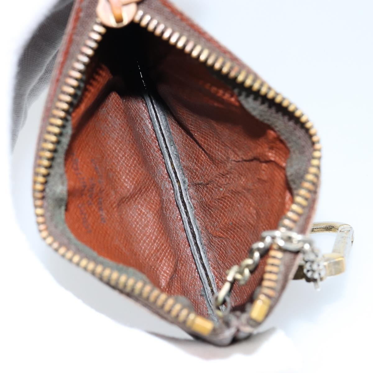 Louis Vuitton Pochette Clés Monogram Canvas Brown Canvas Wallets Accessory (Pre-Owned)