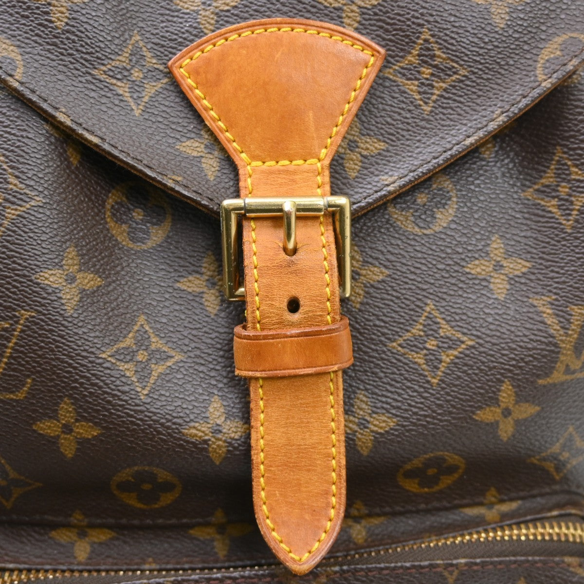 Louis Vuitton Vintage Montsouris Backpack Monogram Canvas Brown Canvas Backpack Bag (Pre-Owned)