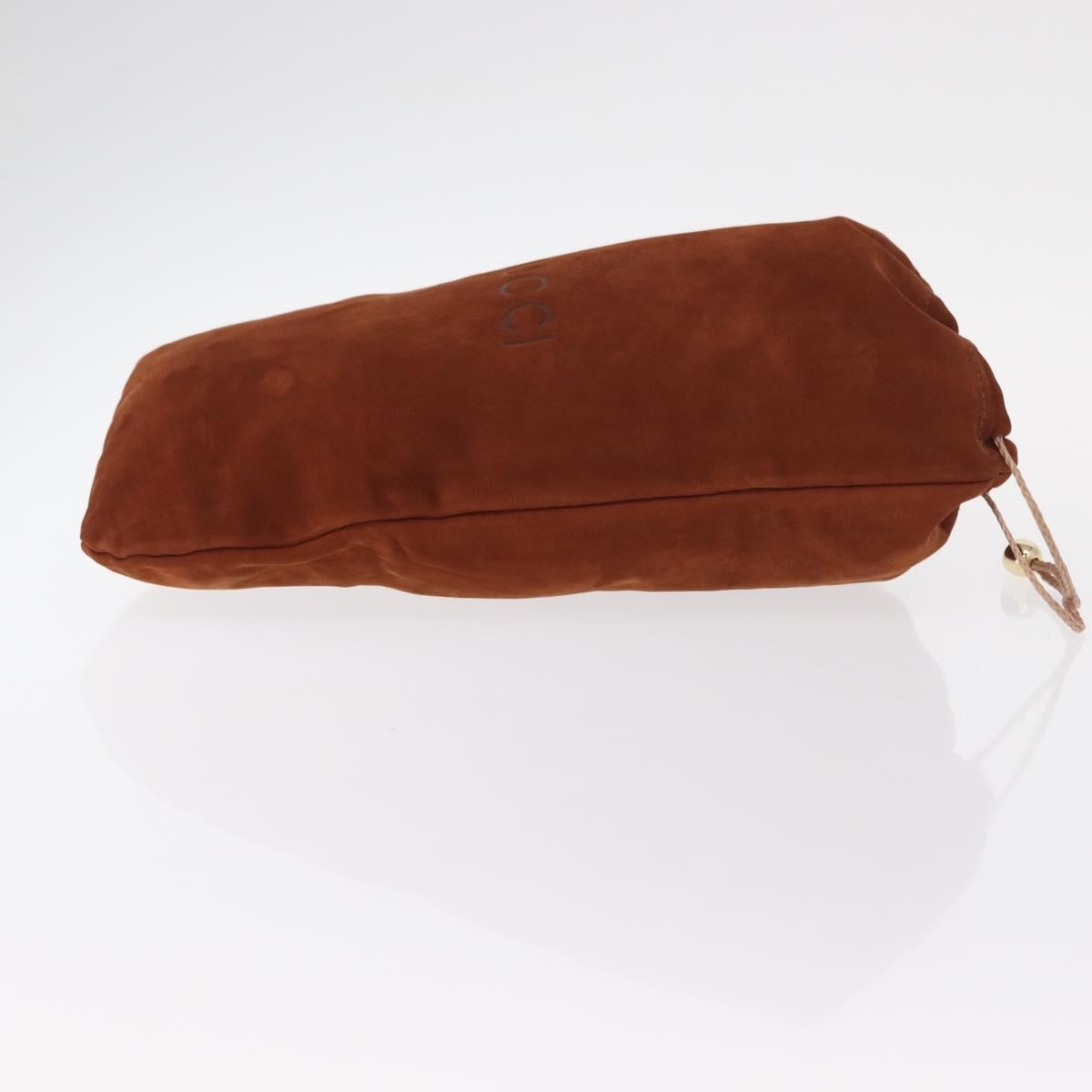 Gucci Pochette Suede Brown Suede Clutche & Pouche Bag (Pre-Owned)