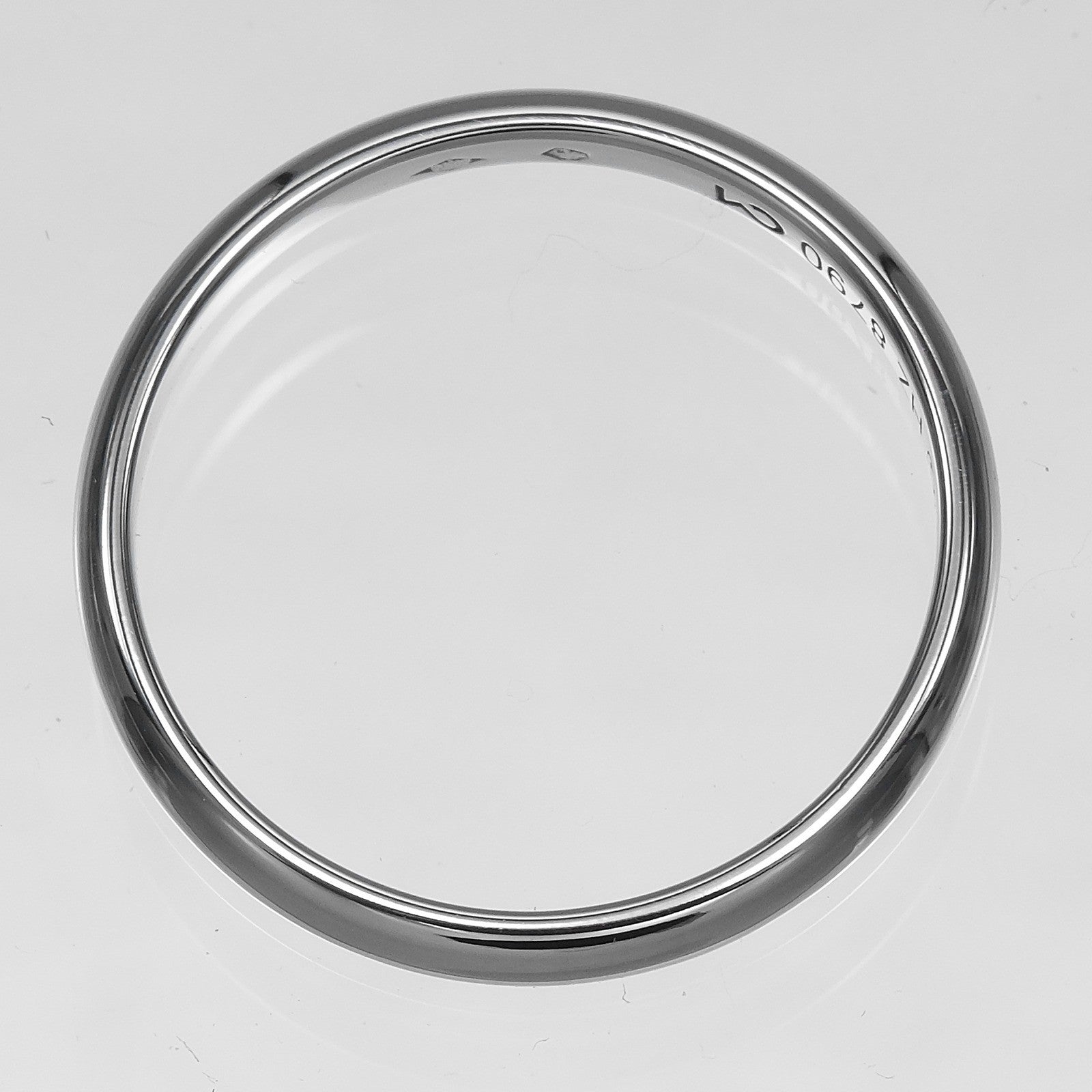Cartier 1895 Wedding Band Platinum Silver Platinum Ring Jewelry (Pre-Owned)
