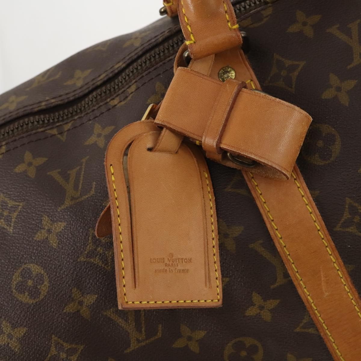 Louis Vuitton Keepall Bag Monogram Canvas Brown Canvas Travel Bag Bag (Pre-Owned)