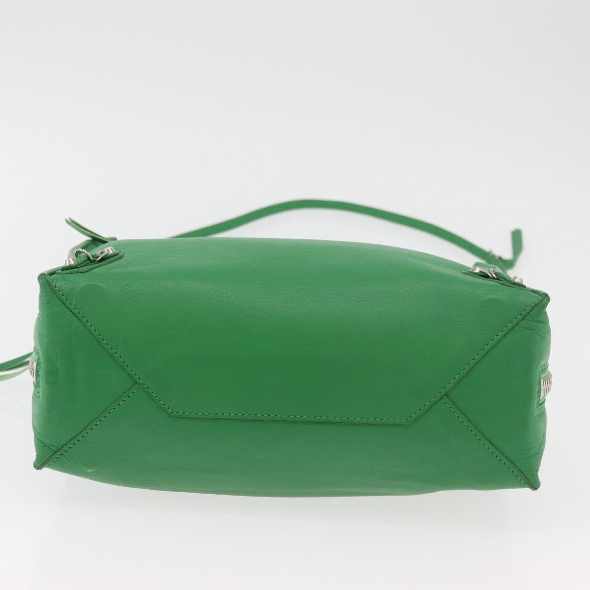 Balenciaga Papier Flap Tote Leather Green Leather Tote Bag Bag (Pre-Owned)
