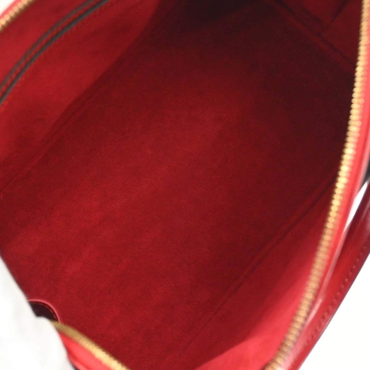 Louis Vuitton Alma Handbag Epi Leather Red Leather Handbag (Pre-Owned)
