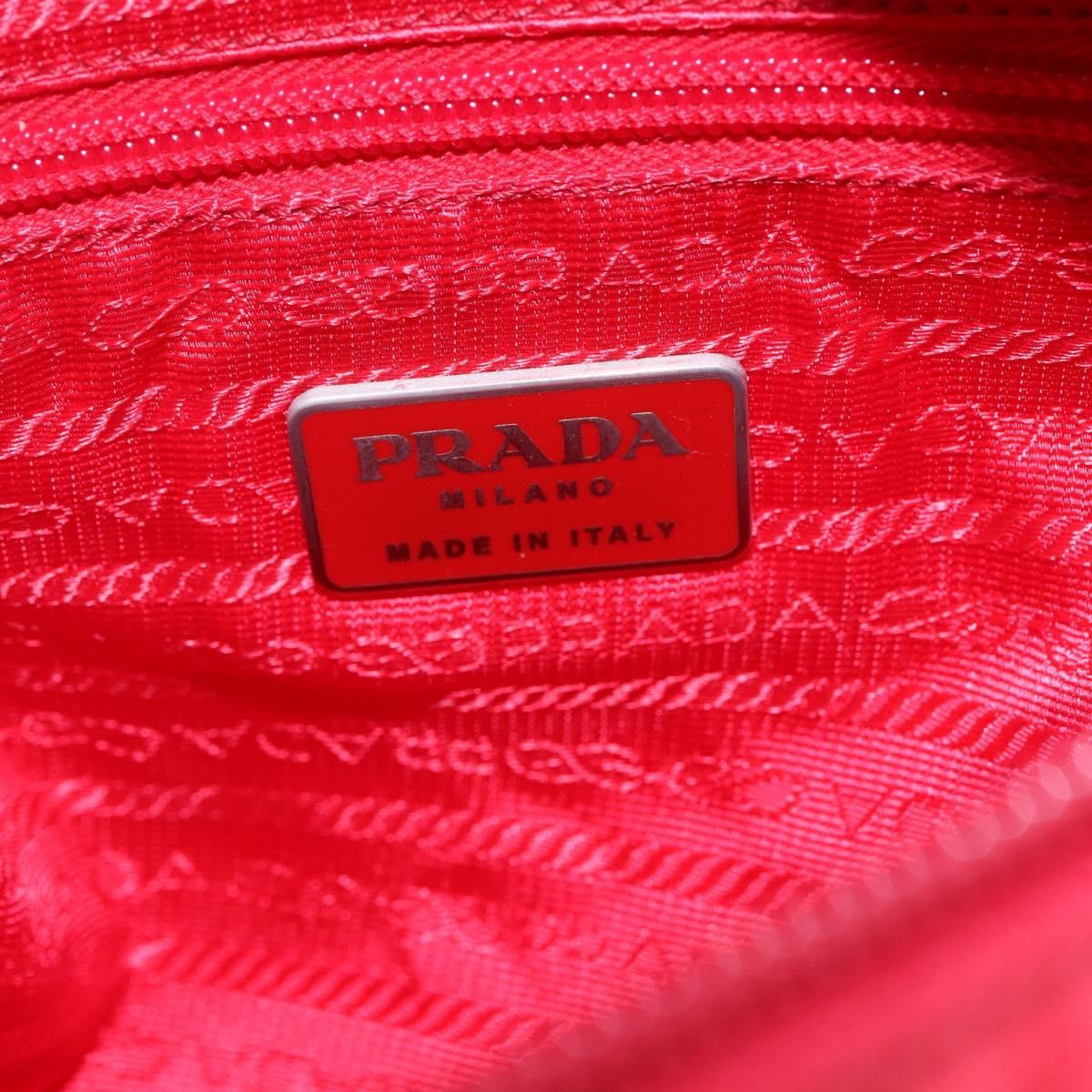 Prada Vintage Tote Tessuto Red Nylon Tote Bag Bag (Pre-Owned)