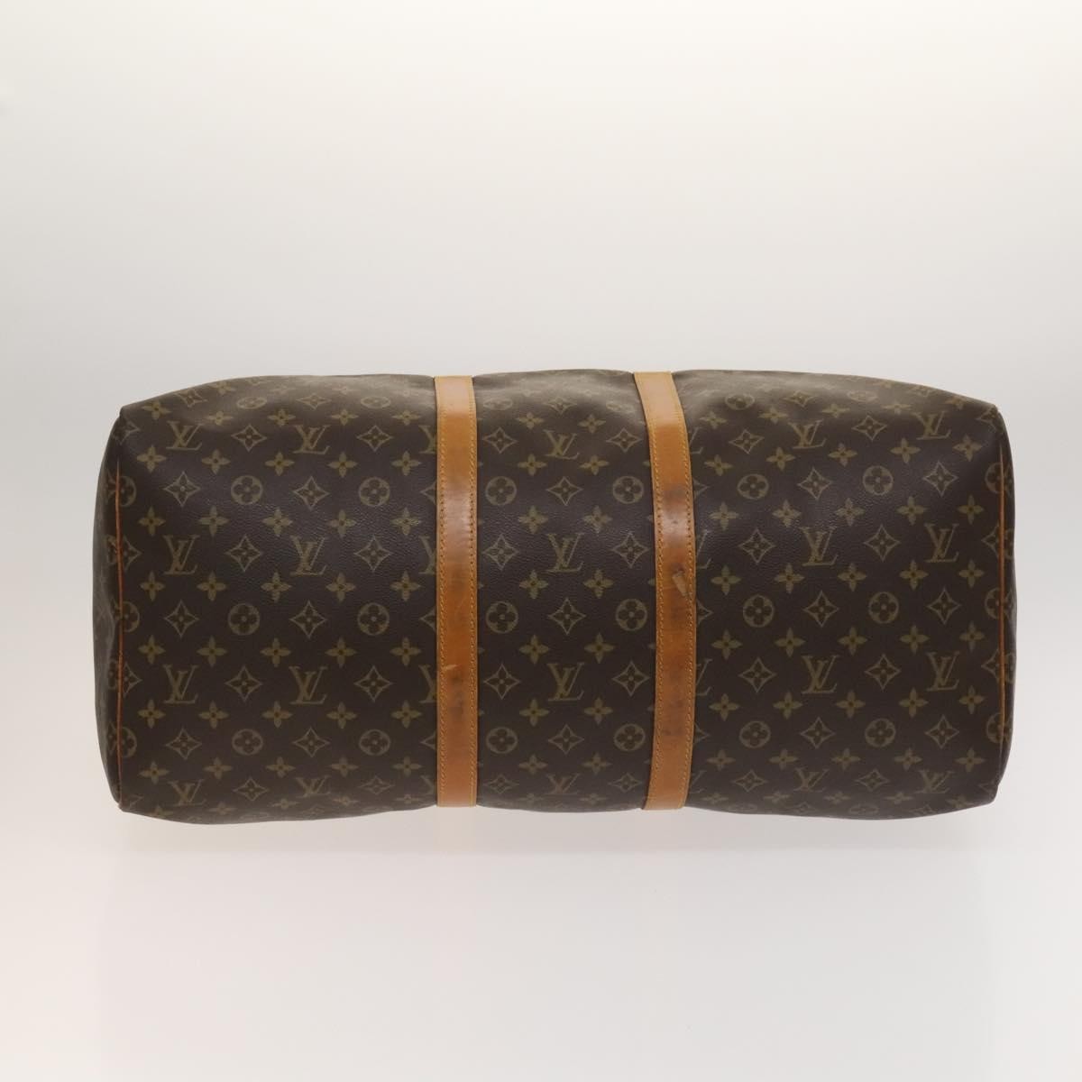 Louis Vuitton Keepall Bag Monogram Canvas Brown Canvas Travel Bag Bag (Pre-Owned)