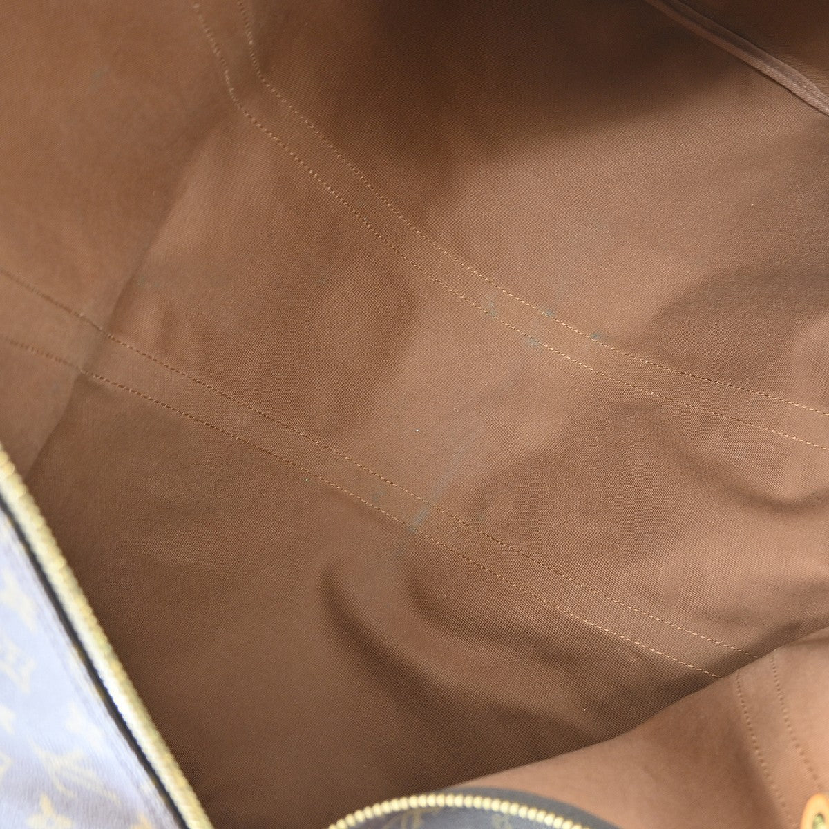 Louis Vuitton Keepall Bandouliere Bag Monogram Canvas Brown Canvas Travel Bag Bag (Pre-Owned)