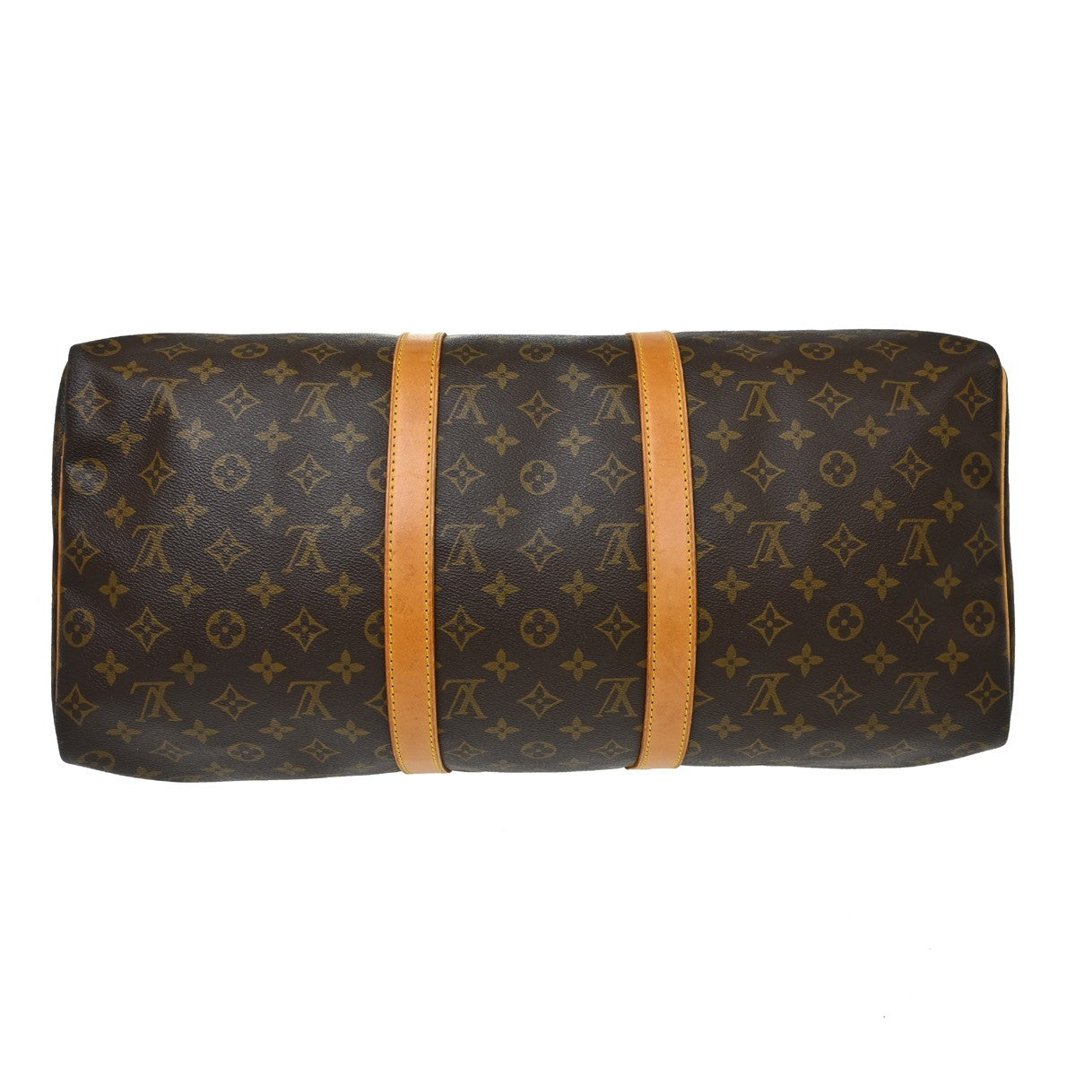 Louis Vuitton Keepall Bag Monogram Canvas Brown Canvas Travel Bag Bag (Pre-Owned)