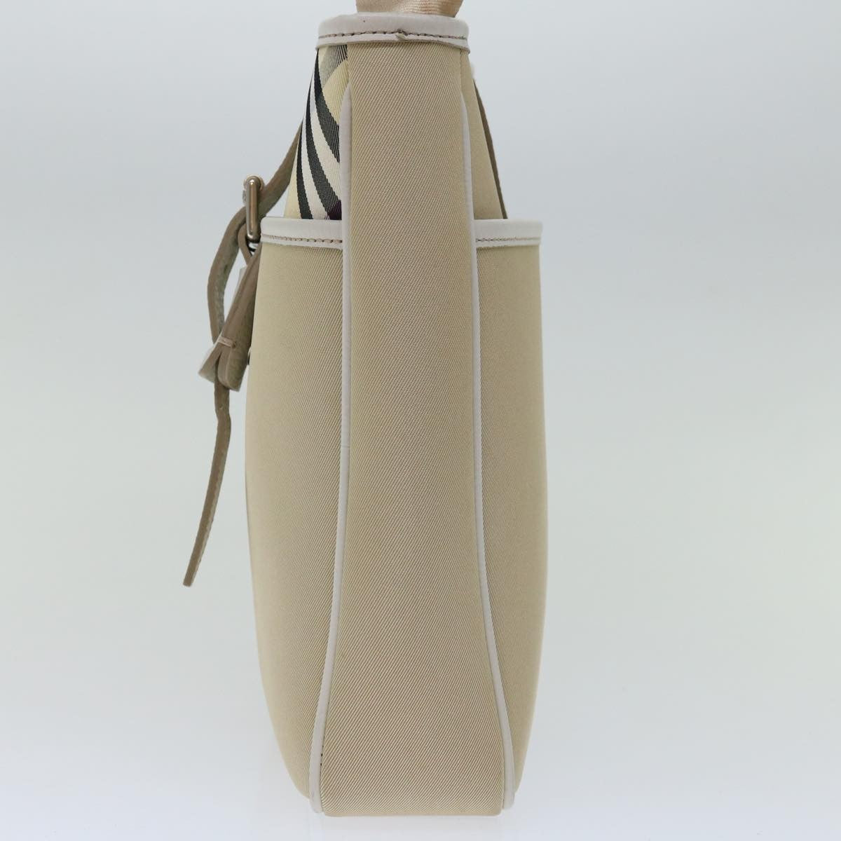 Burberry Nova Check Shoulder Bag Canvas Beige Canvas Shoulder Bag Bag (Pre-Owned)