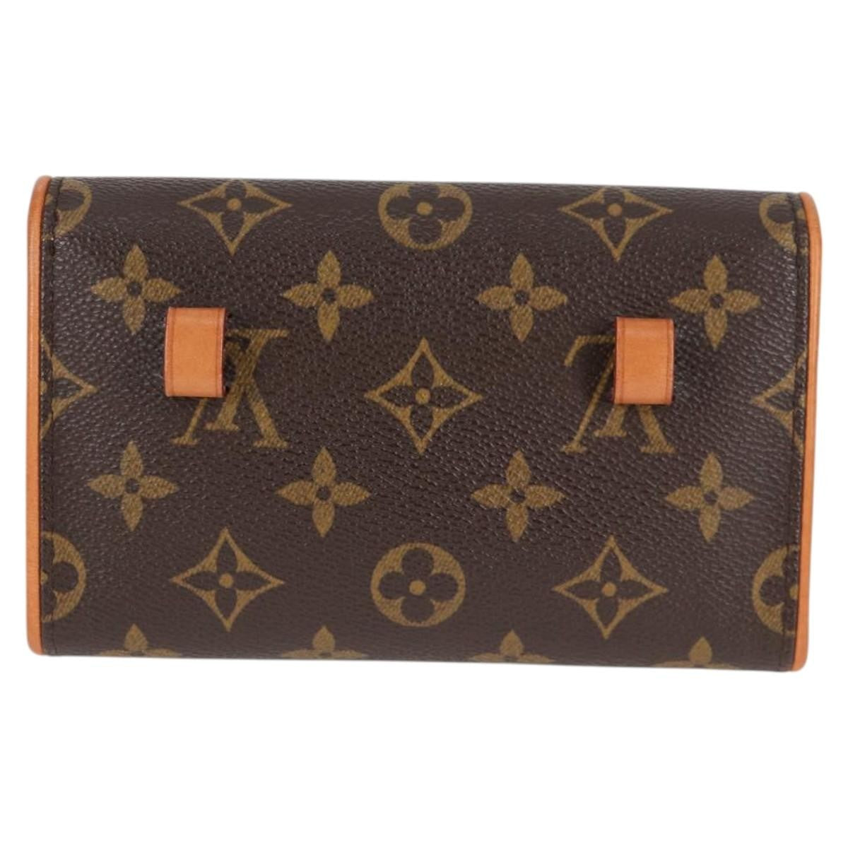 Louis Vuitton Florentine Waist Bag Monogram Canvas Brown Canvas Clutche & Pouche Bag (Pre-Owned)