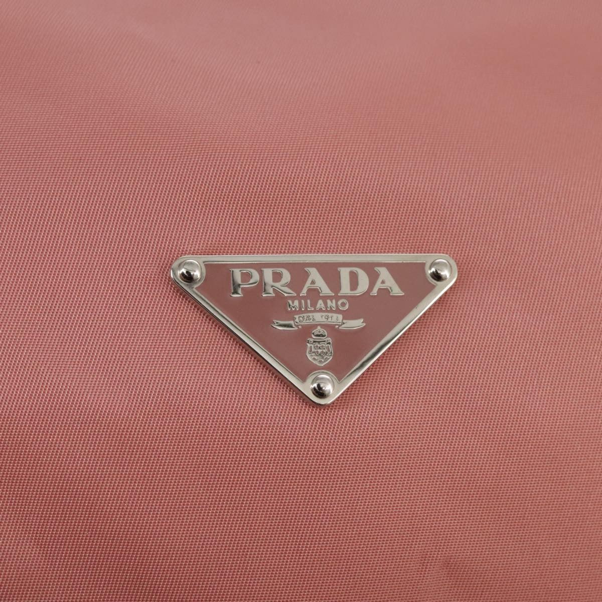 Prada Vintage Boston Bag Nylon Pink Nylon Travel Bag Bag (Pre-Owned)