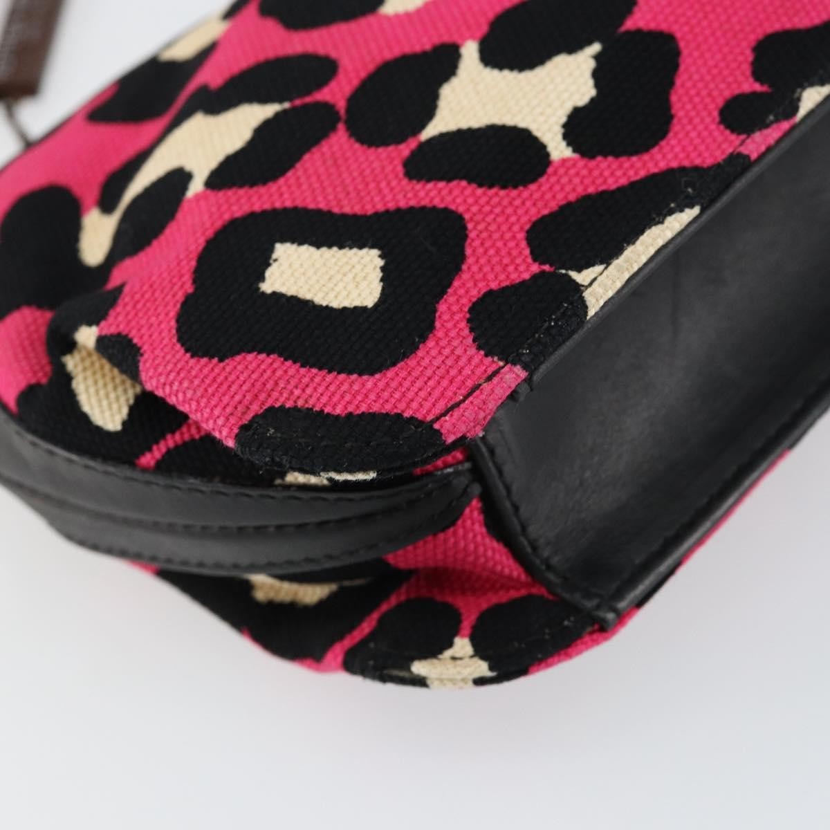 Bottega Veneta Vintage Shoulder Bag Canvas Pink Canvas Shoulder Bag Bag (Pre-Owned)