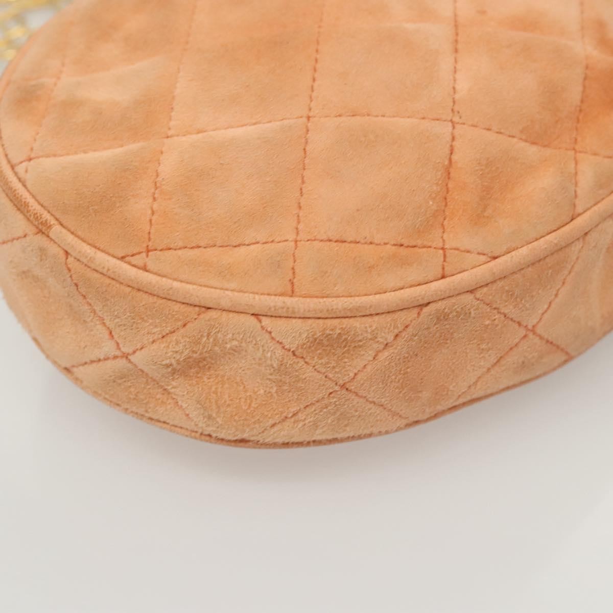Chanel Vintage Clutch Suede Orange Suede Clutche & Pouche Bag (Pre-Owned)