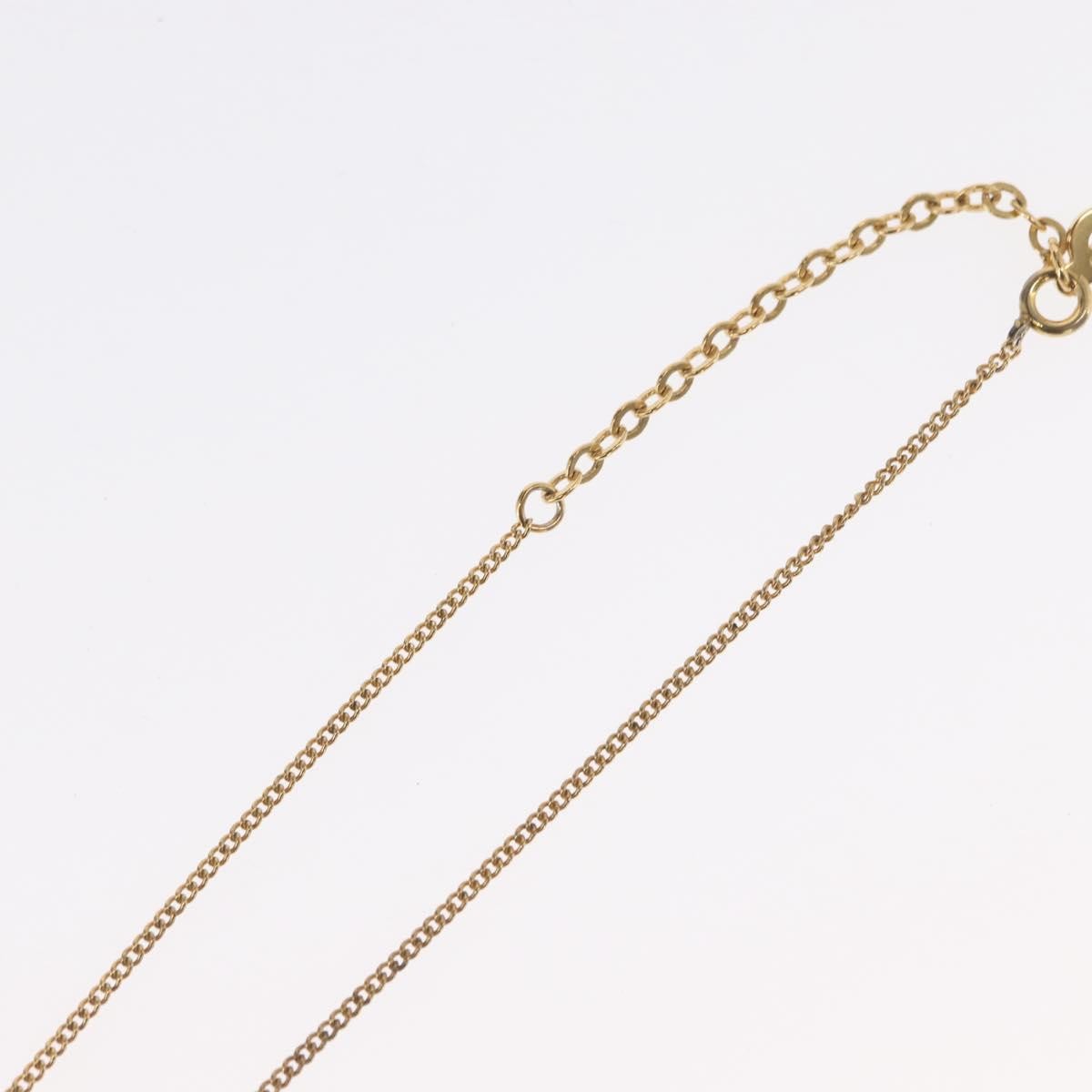 Christian Dior Cd Round Pendant Necklace Metal Gold Metal Necklace Jewelry (Pre-Owned)