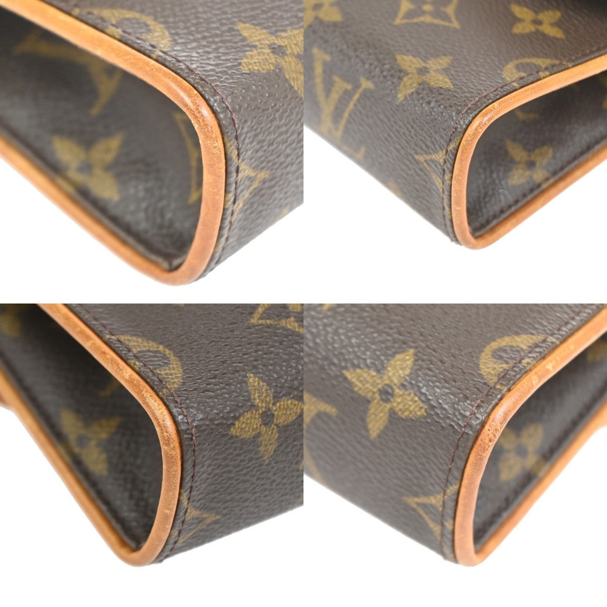 Louis Vuitton Florentine Waist Bag Monogram Canvas Brown Canvas Clutche & Pouche Bag (Pre-Owned)