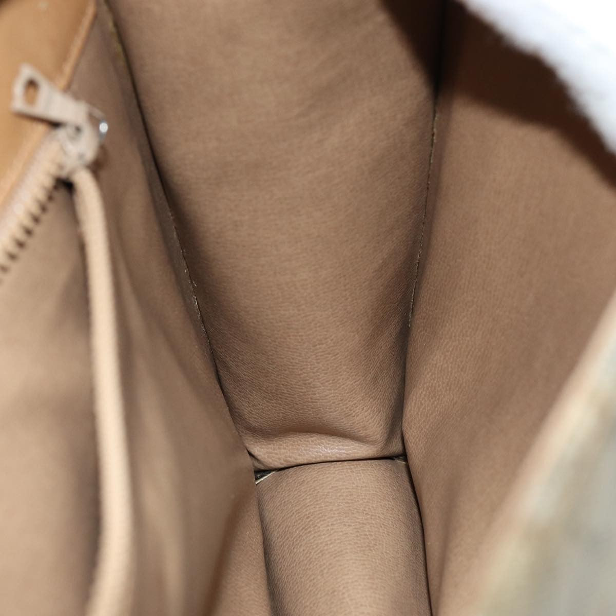 Celine C Macadam Shoulder Bag Canvas Beige Canvas Shoulder Bag Bag (Pre-Owned)