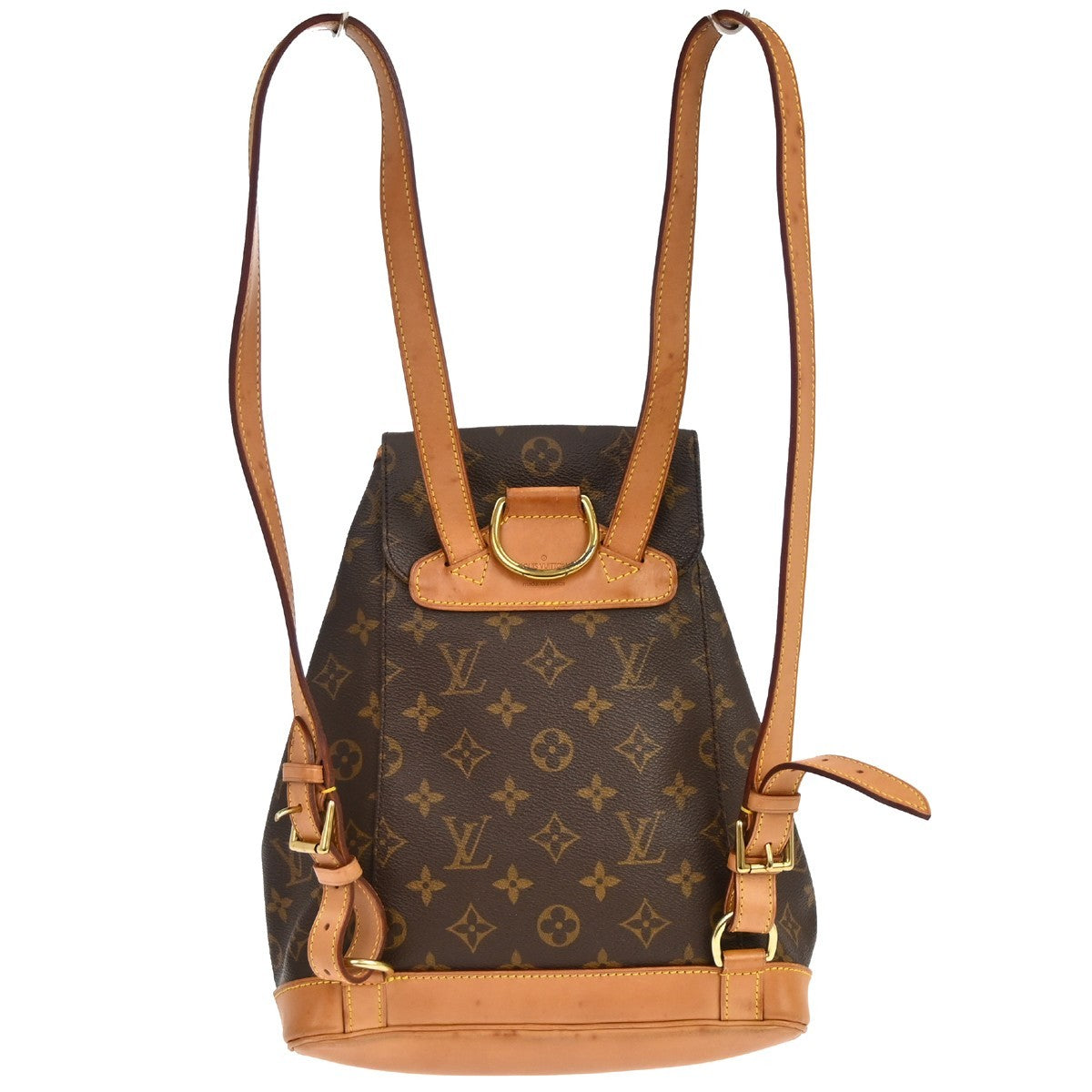 Louis Vuitton Vintage Montsouris Backpack Monogram Canvas Brown Canvas Backpack Bag (Pre-Owned)