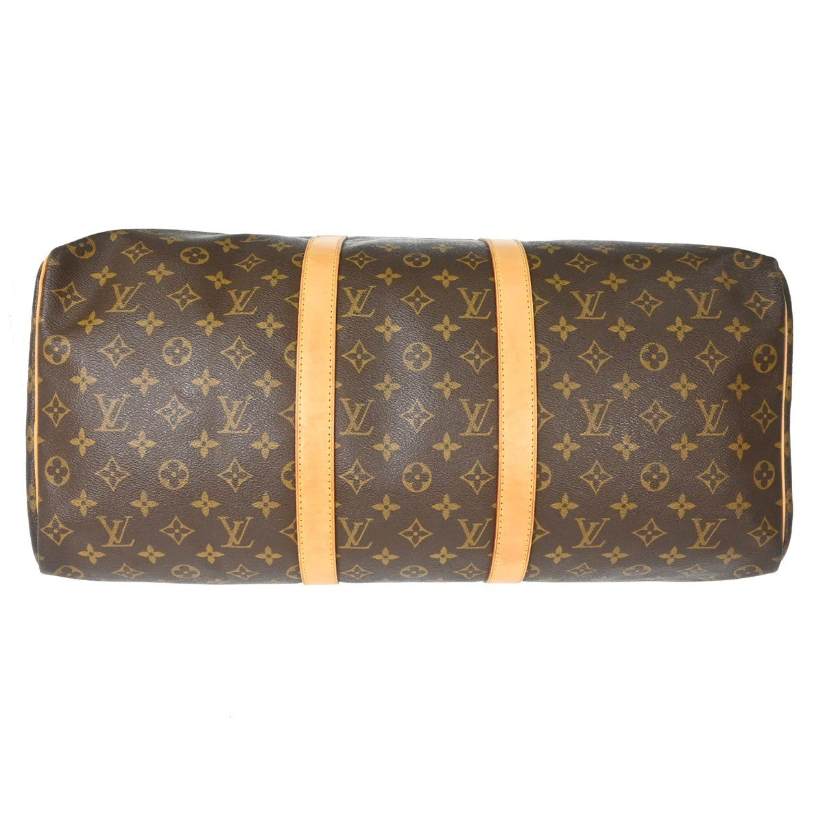 Louis Vuitton Keepall Bag Monogram Canvas Brown Canvas Travel Bag Bag (Pre-Owned)