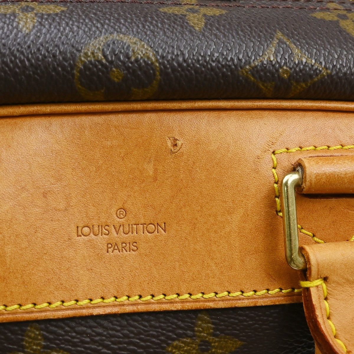Louis Vuitton Deauville Handbag Monogram Canvas Brown Canvas Handbag (Pre-Owned)