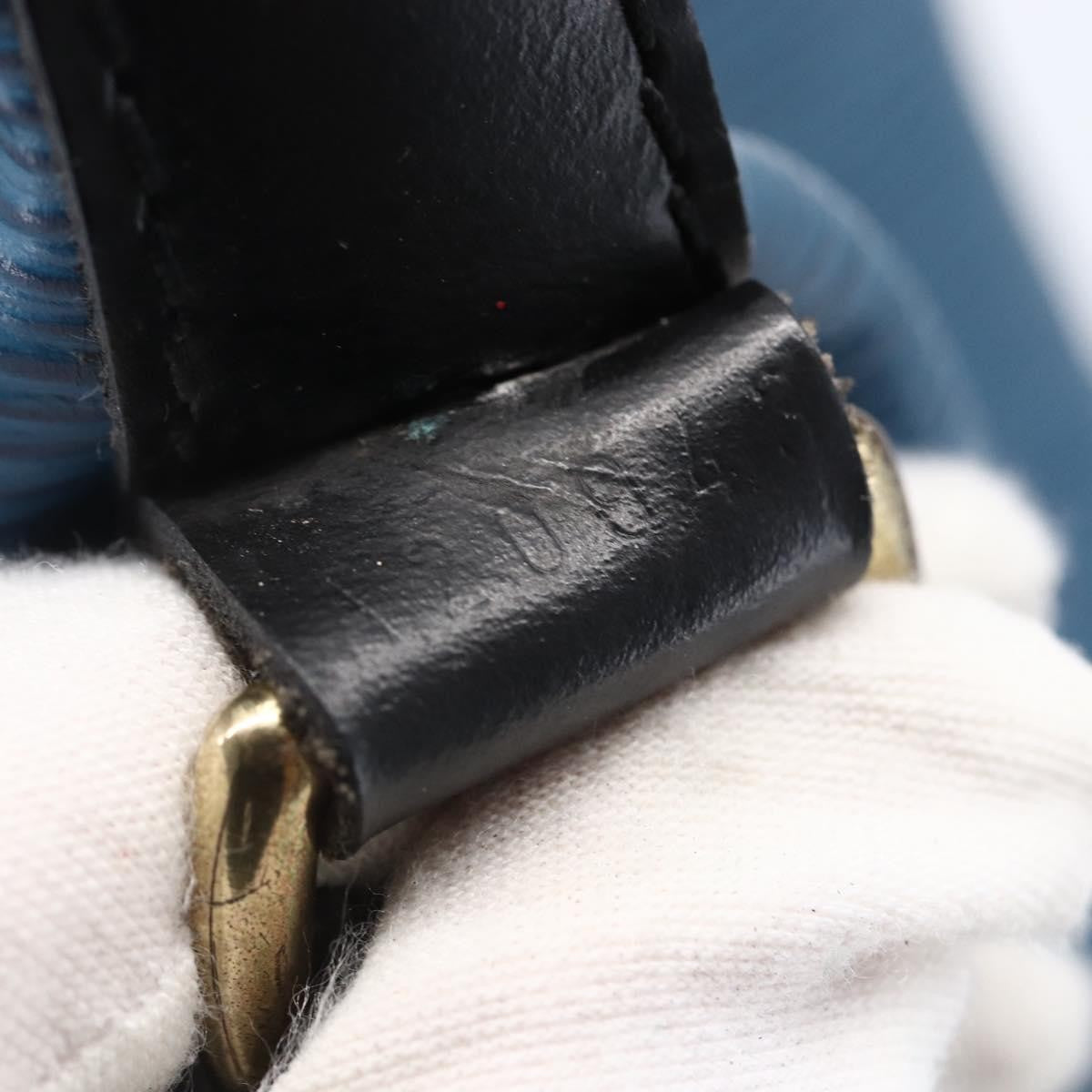 Louis Vuitton Petit Noe Handbag Two Tone Epi Leather Black Leather Bag (Pre-Owned)