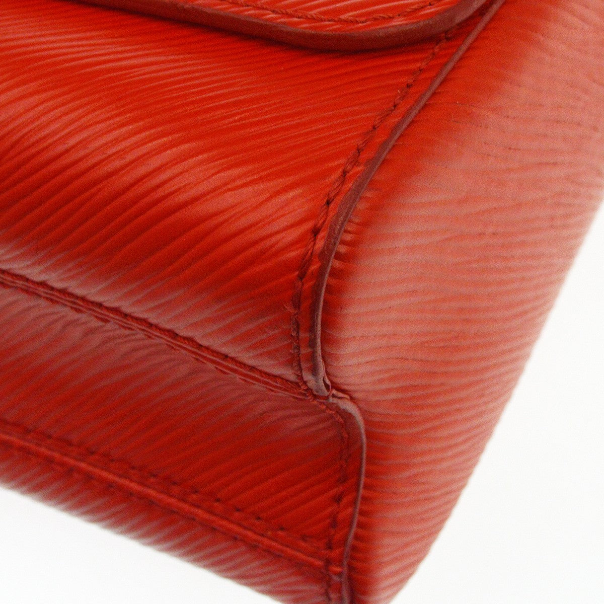Louis Vuitton Twist Handbag Epi Leather Red Leather Shoulder Bag Bag (Pre-Owned)