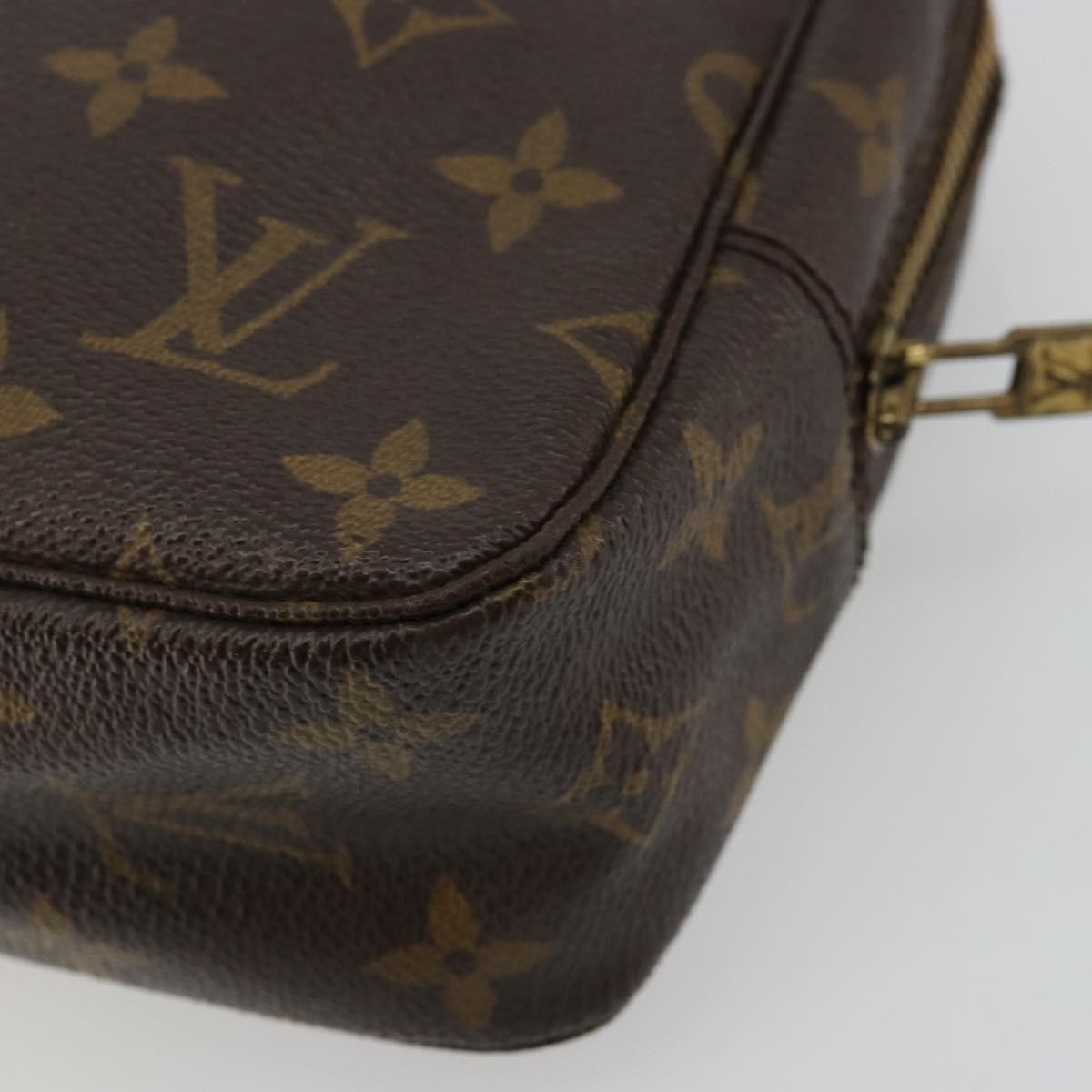 Louis Vuitton Trousse Toiletry Pouch Monogram Canvas Brown Canvas Toiletry Case Accessory (Pre-Owned)