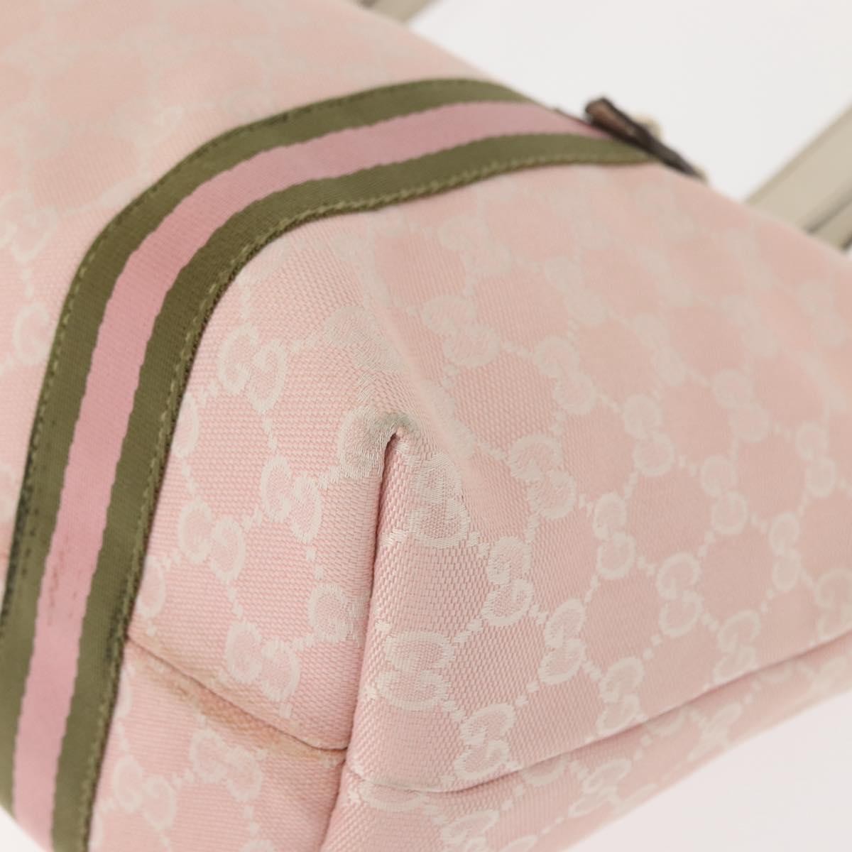 Gucci Jolicoeur Tote Gg Canvas Pink Canvas Tote Bag Bag (Pre-Owned)