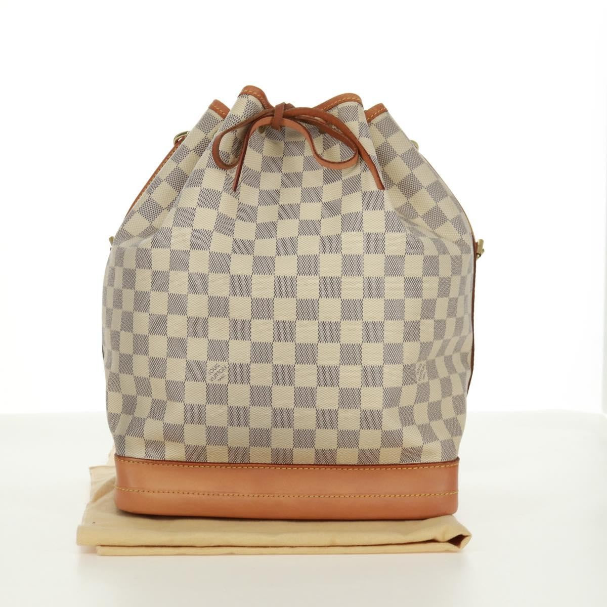 Louis Vuitton Noe Handbag Damier Beige Canvas Shoulder Bag Bag (Pre-Owned)