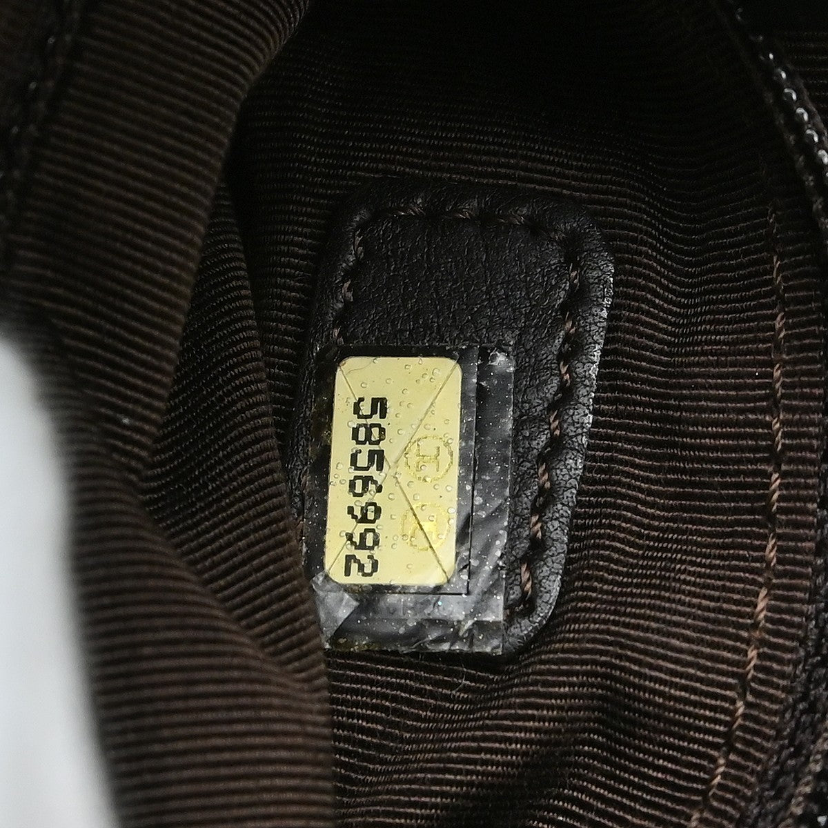 Chanel Vintage Front Pocket Waist Bag Leather Brown Leather Clutche & Pouche Bag (Pre-Owned)