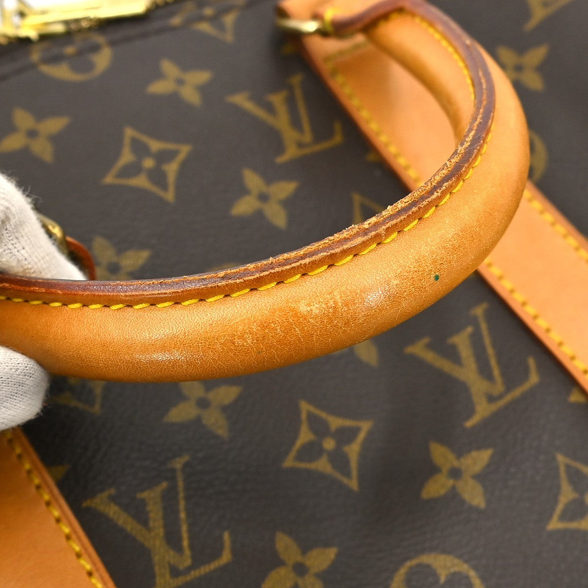 Louis Vuitton Keepall Bag Monogram Canvas Brown Canvas Travel Bag Bag (Pre-Owned)