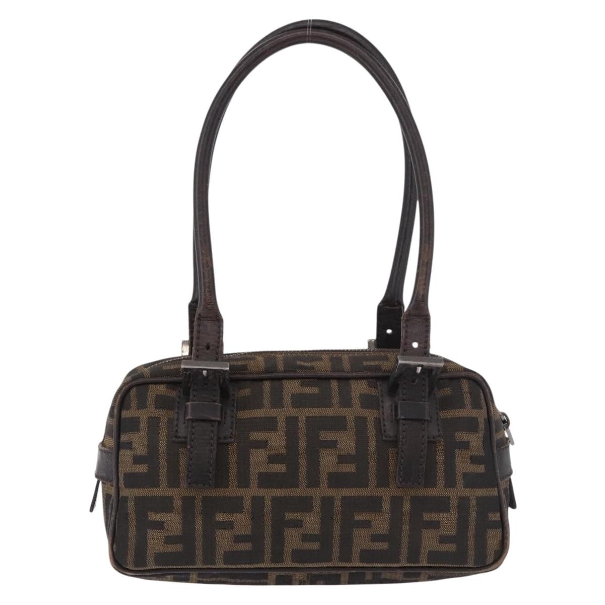 Fendi Zucca Tote Bag Ff Motif Multicolour Canvas Shoulder Bag Bag (Pre-Owned)