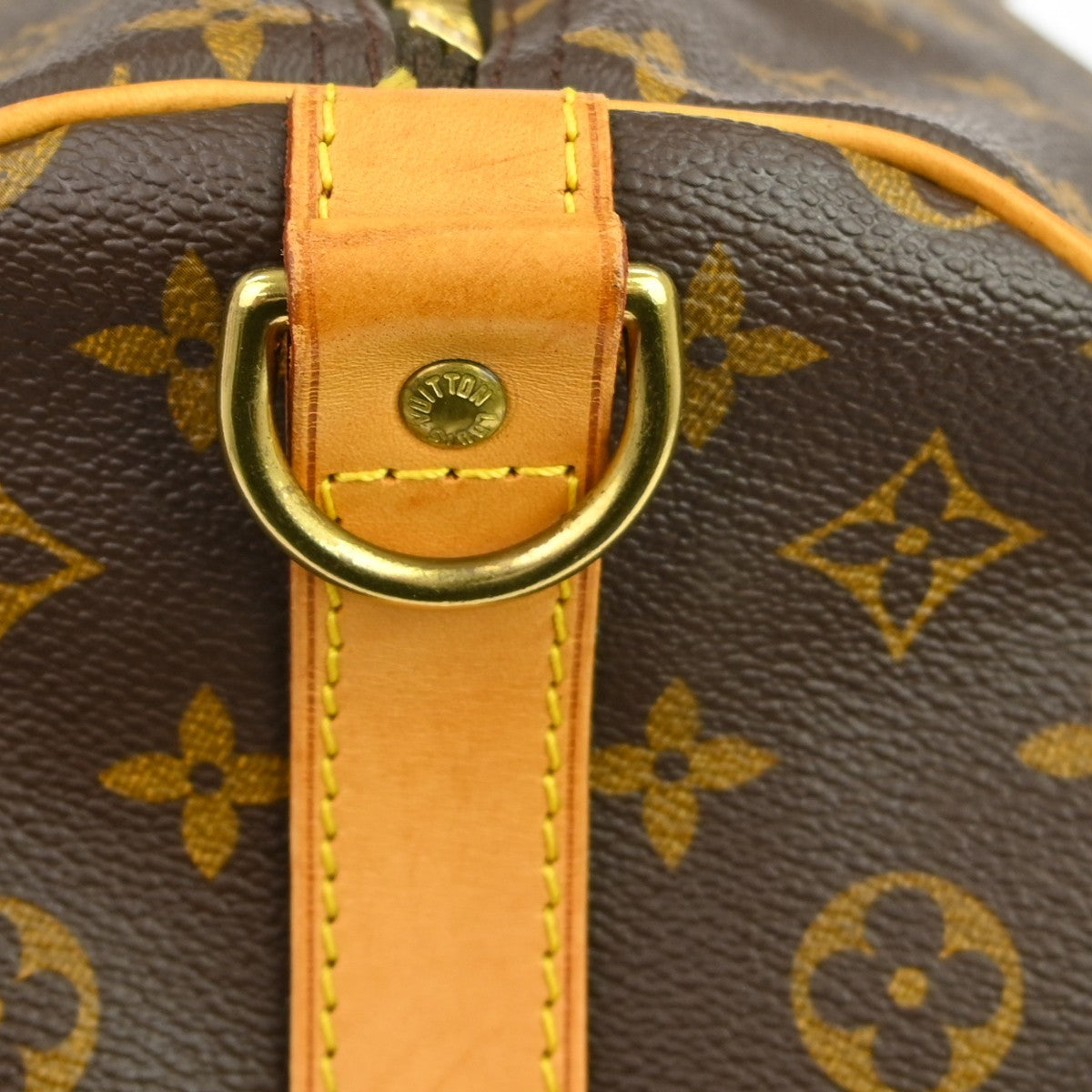 Louis Vuitton Keepall Bandouliere Bag Monogram Canvas Brown Canvas Travel Bag Bag (Pre-Owned)
