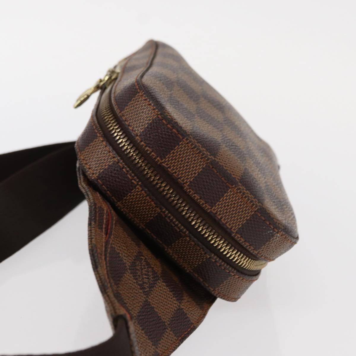 Louis Vuitton Geronimos Waist Bag Damier Brown Canvas Shoulder Bag Bag (Pre-Owned)