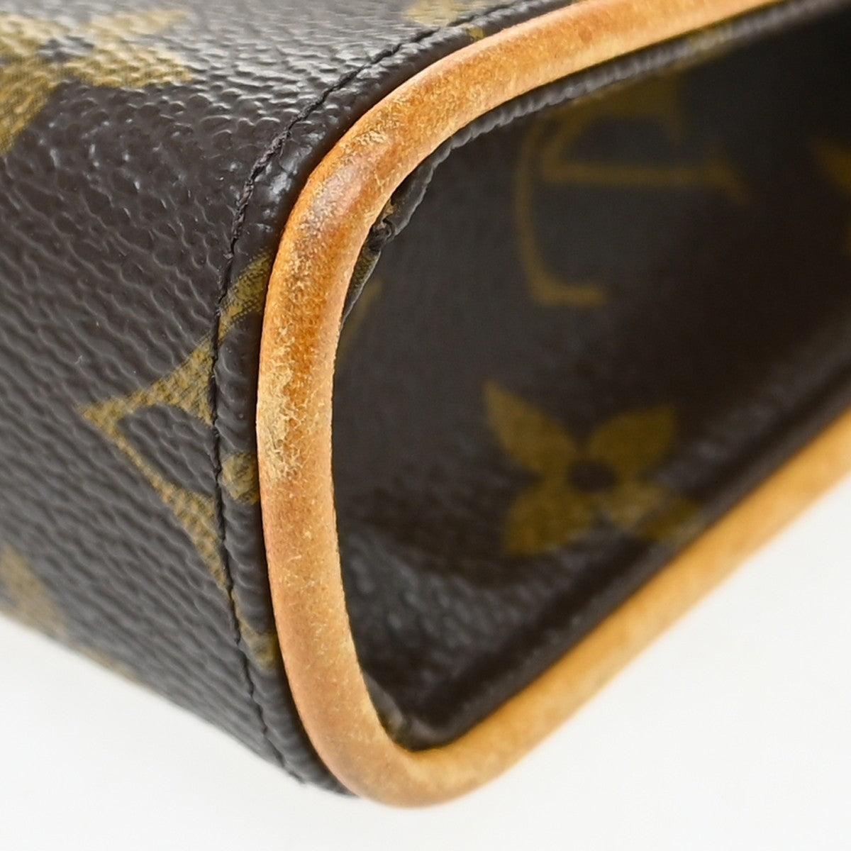 Louis Vuitton Florentine Waist Bag Monogram Canvas Brown Canvas Clutche & Pouche Bag (Pre-Owned)