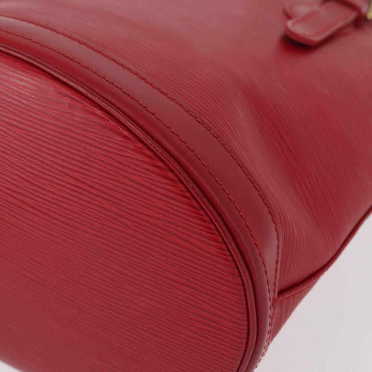 Louis Vuitton Bucket Bag Epi Leather Red Leather Shoulder Bag Bag (Pre-Owned)