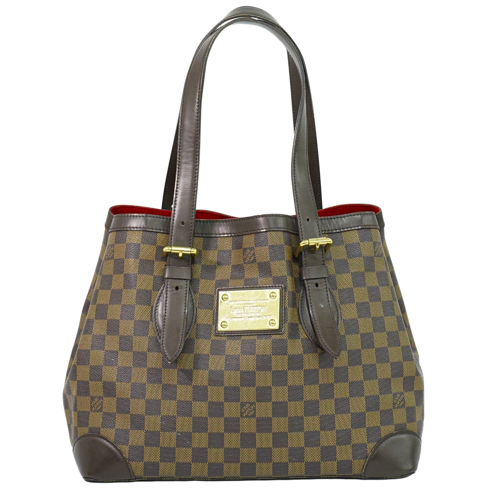 Louis Vuitton Hampstead Handbag Damier Brown Canvas Shoulder Bag Bag (Pre-Owned)