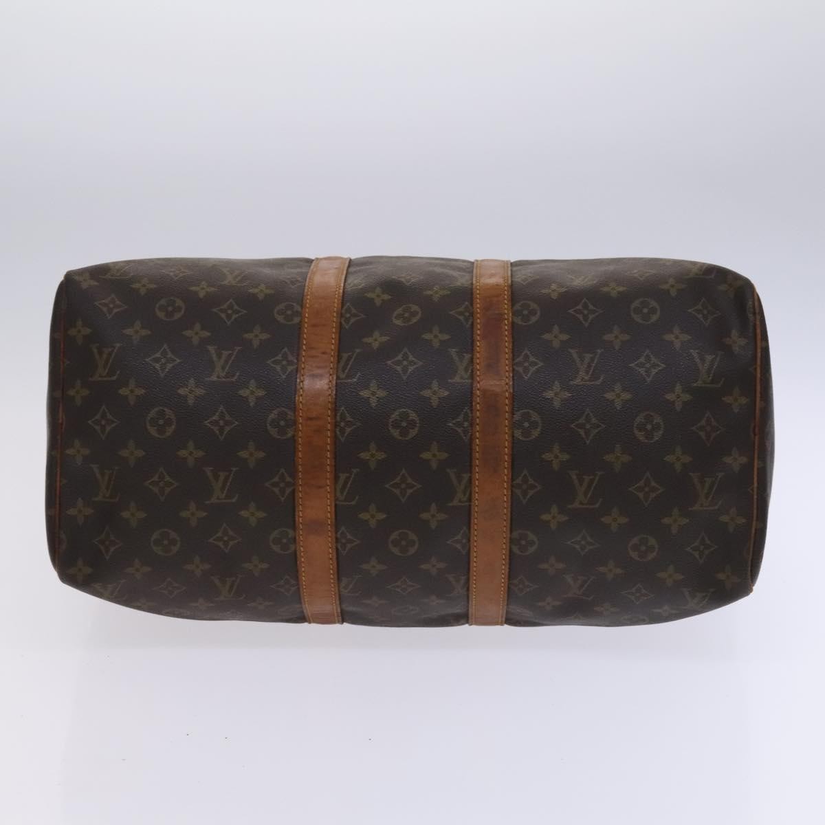 Louis Vuitton Keepall Bag Monogram Canvas Brown Canvas Travel Bag Bag (Pre-Owned)