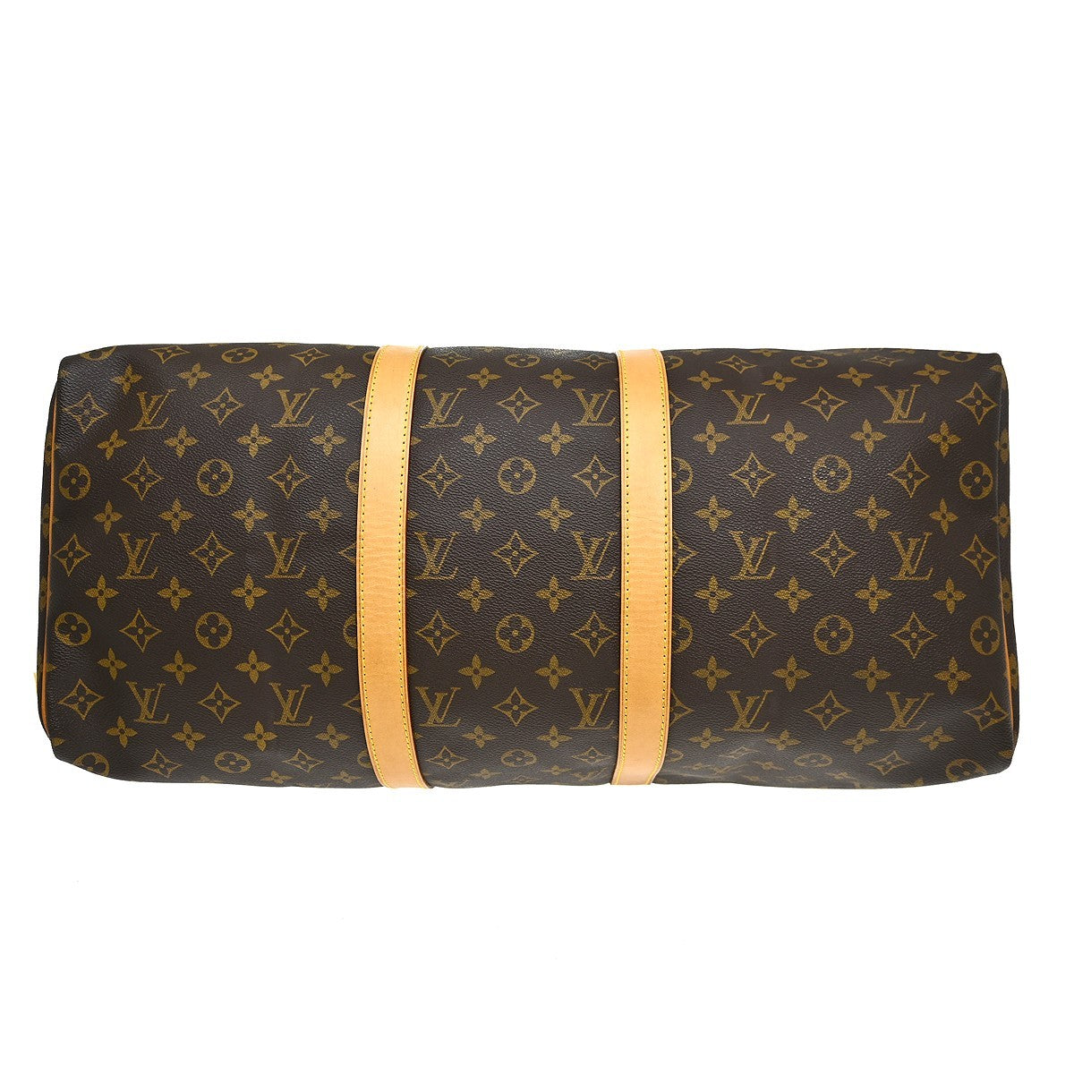 Louis Vuitton Keepall Bag Monogram Canvas Brown Canvas Travel Bag Bag (Pre-Owned)