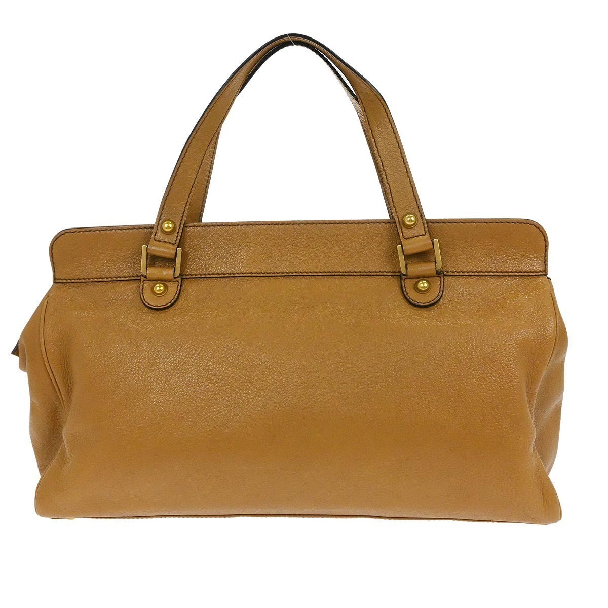 Gucci Blondie Satchel Leather Brown Leather Handbag (Pre-Owned)