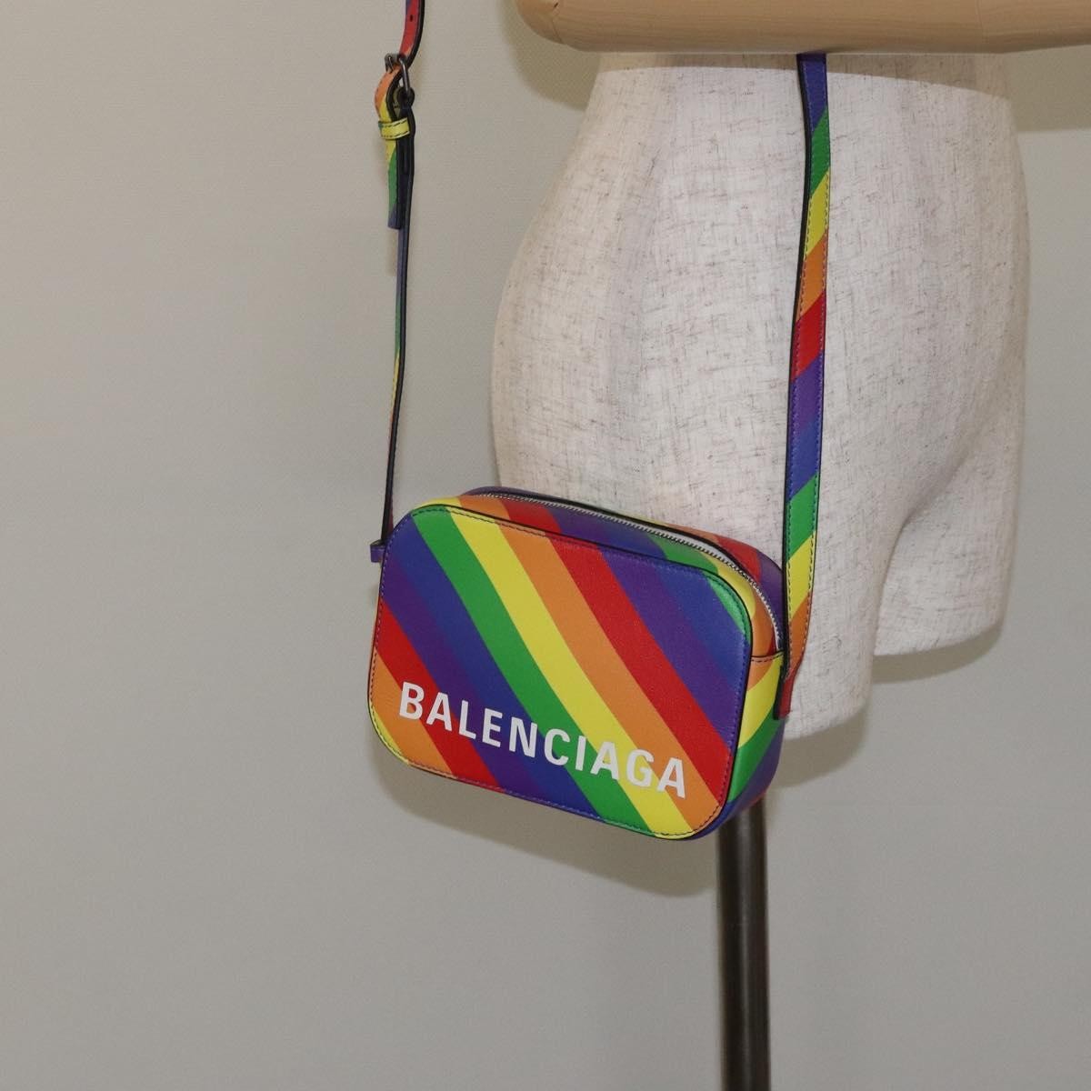 Balenciaga Everyday Camera Bag Printed Leather Multicolour Leather Shoulder Bag Bag (Pre-Owned)