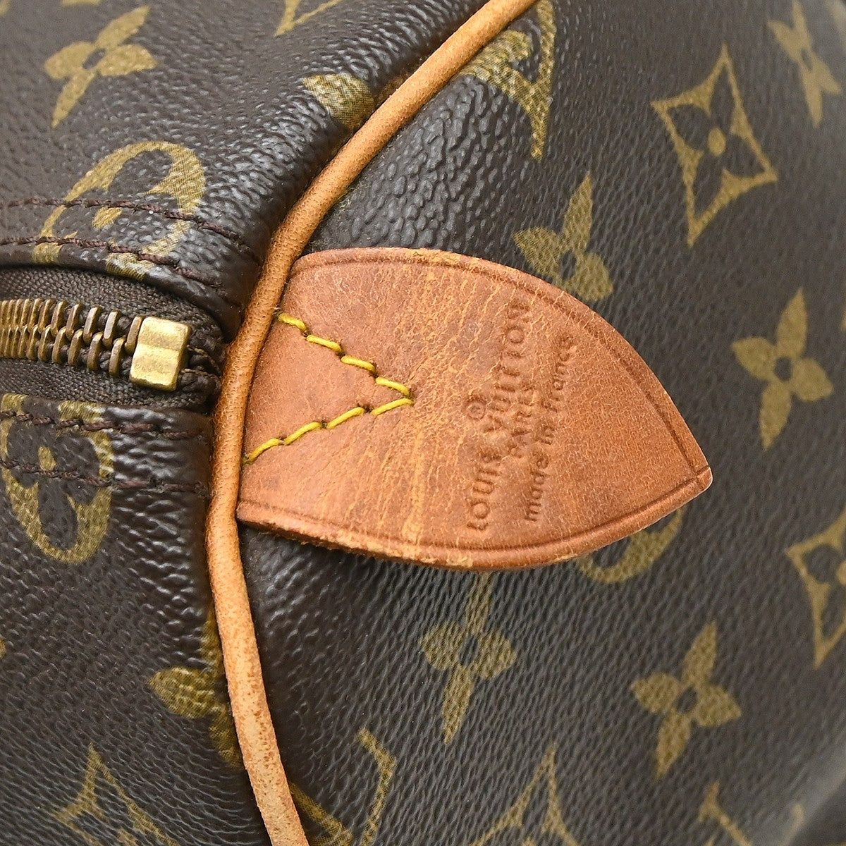 Louis Vuitton Speedy Handbag Monogram Canvas Brown Canvas Handbag (Pre-Owned)