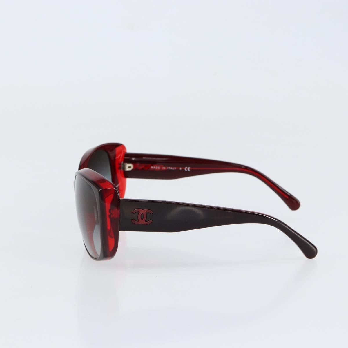 Chanel Logo Cc Sunglasses Plastic Red Plastic Sunglasse Accessory (Pre-Owned)