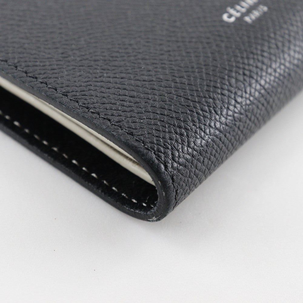 Celine Multifunction Strap Wallet Leather Black Calfskin Wallets Accessory (Pre-Owned)