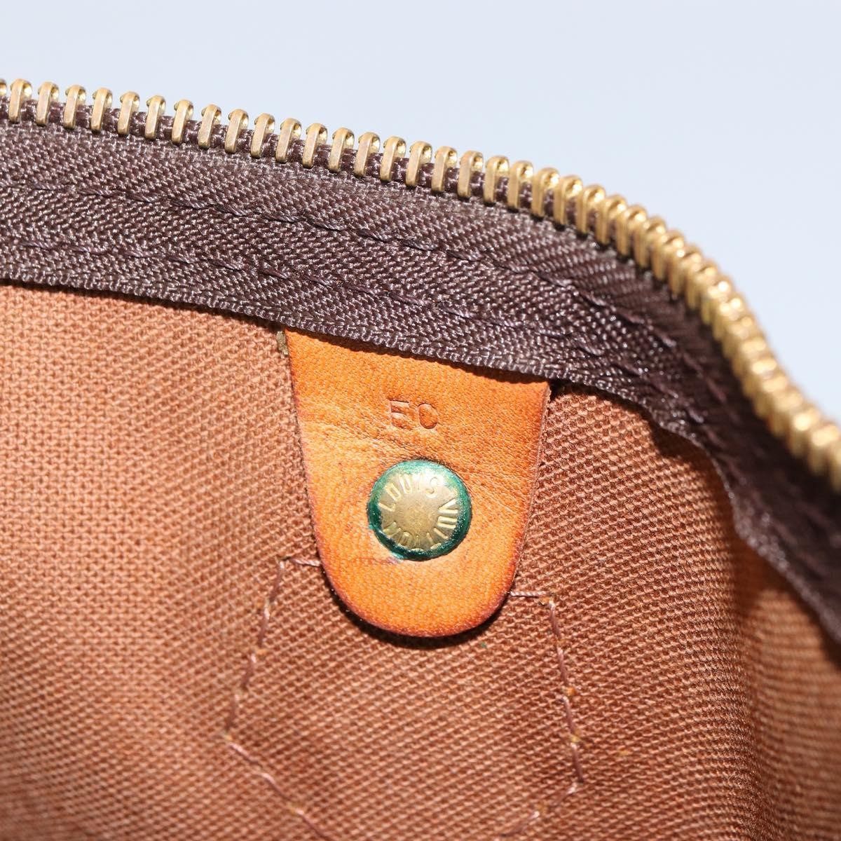 Louis Vuitton Speedy Handbag Monogram Canvas Brown Canvas Handbag (Pre-Owned)