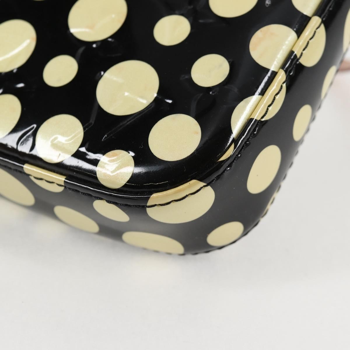 Louis Vuitton Pochette Accessoires Nm Kusama Infinity Dots Monogram Vernis Black Patent_Leather Clutche & Pouche Bag (Pre-Owned)