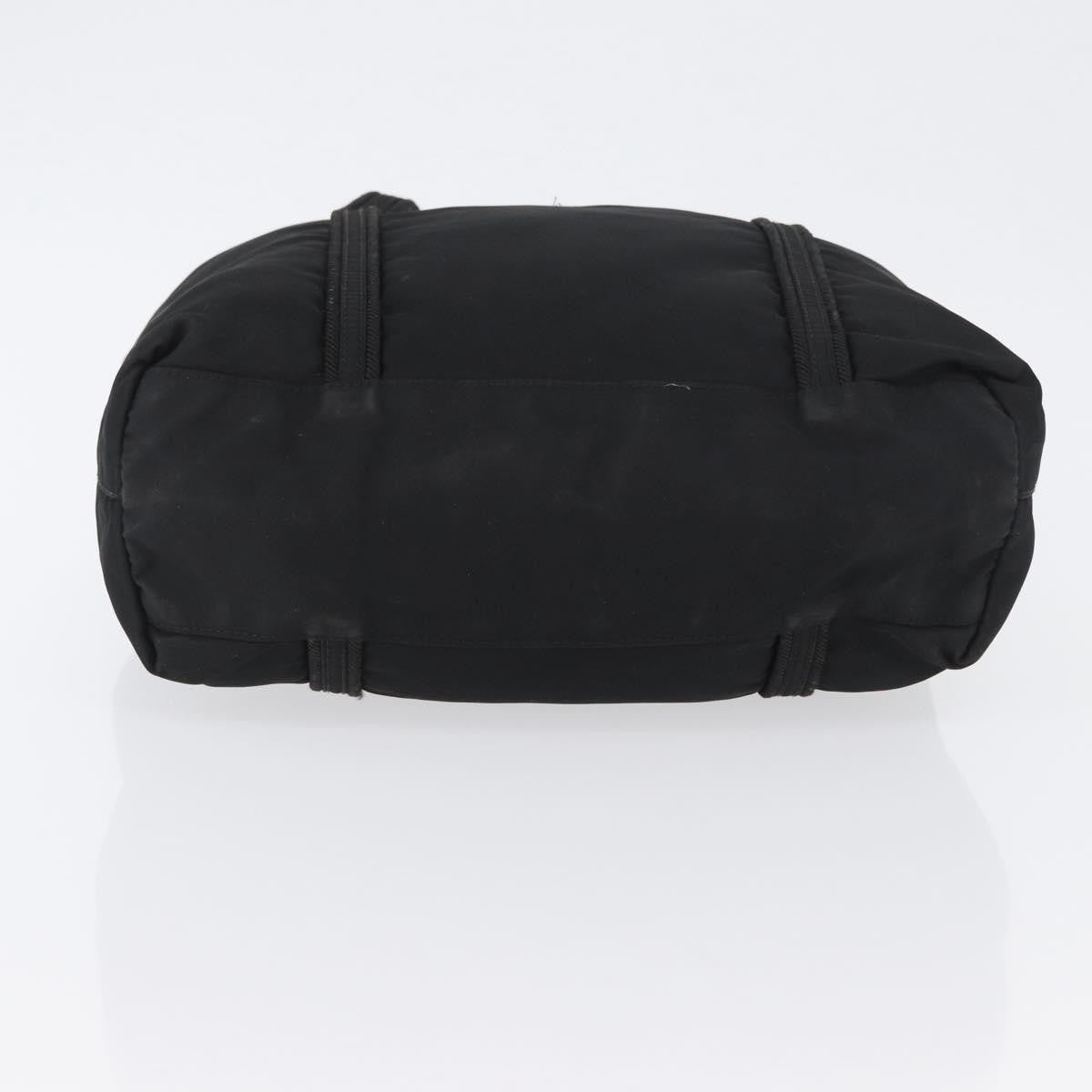 Prada Vintage Zip Tote Tessuto Black Nylon Tote Bag Bag (Pre-Owned)