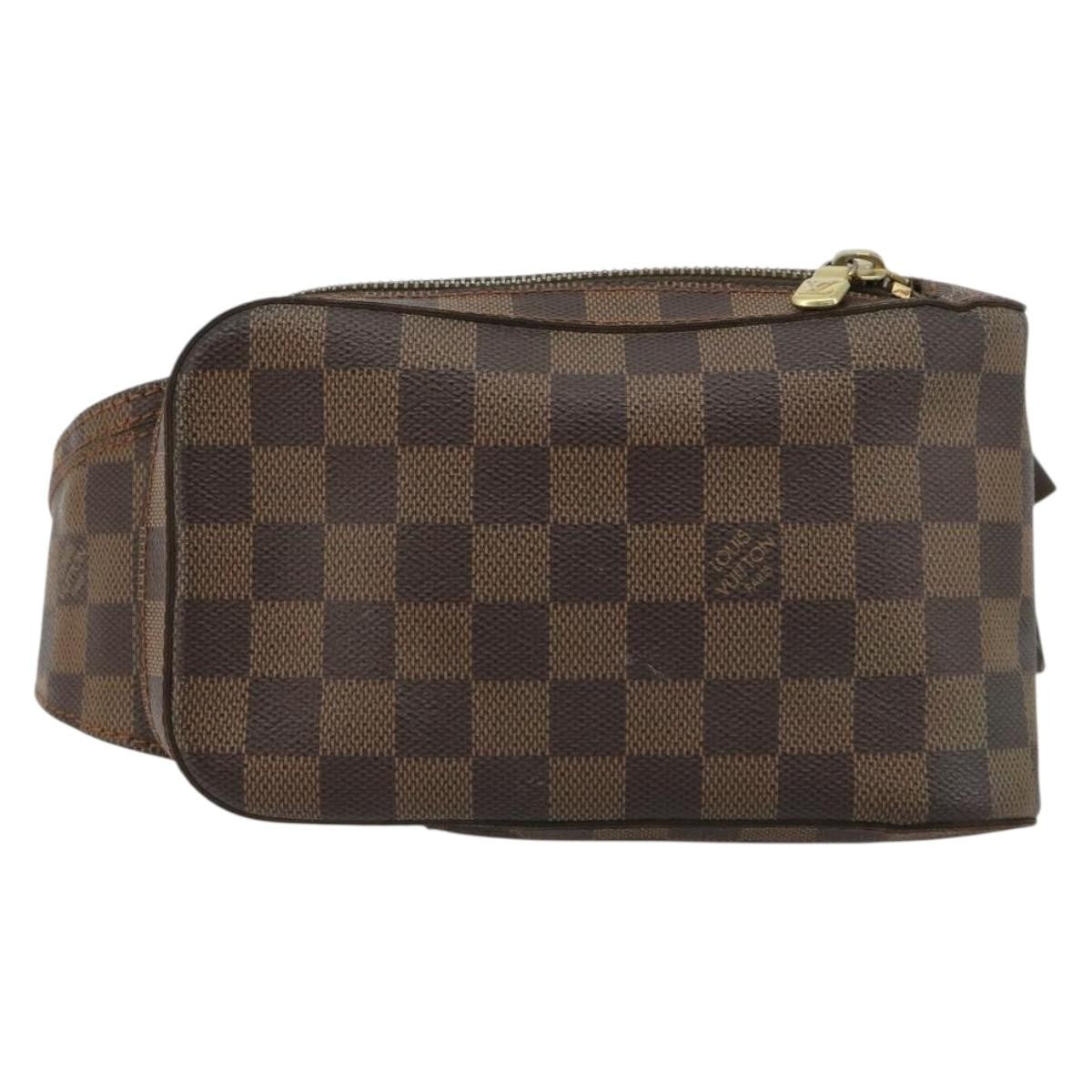 Louis Vuitton Geronimos Waist Bag Damier Brown Canvas Shoulder Bag Bag (Pre-Owned)